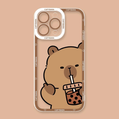 卡皮巴拉天使眼透明防摔軟殼-ZUIHANG SHOP