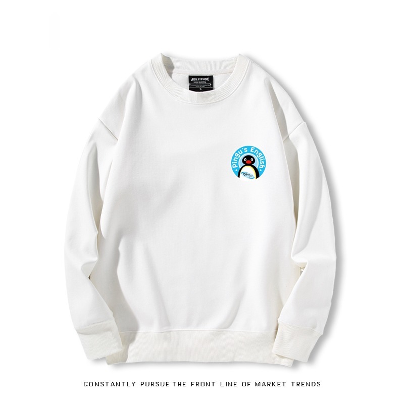 企鵝pingu 秋冬新款 親子情侶裝圓領長袖