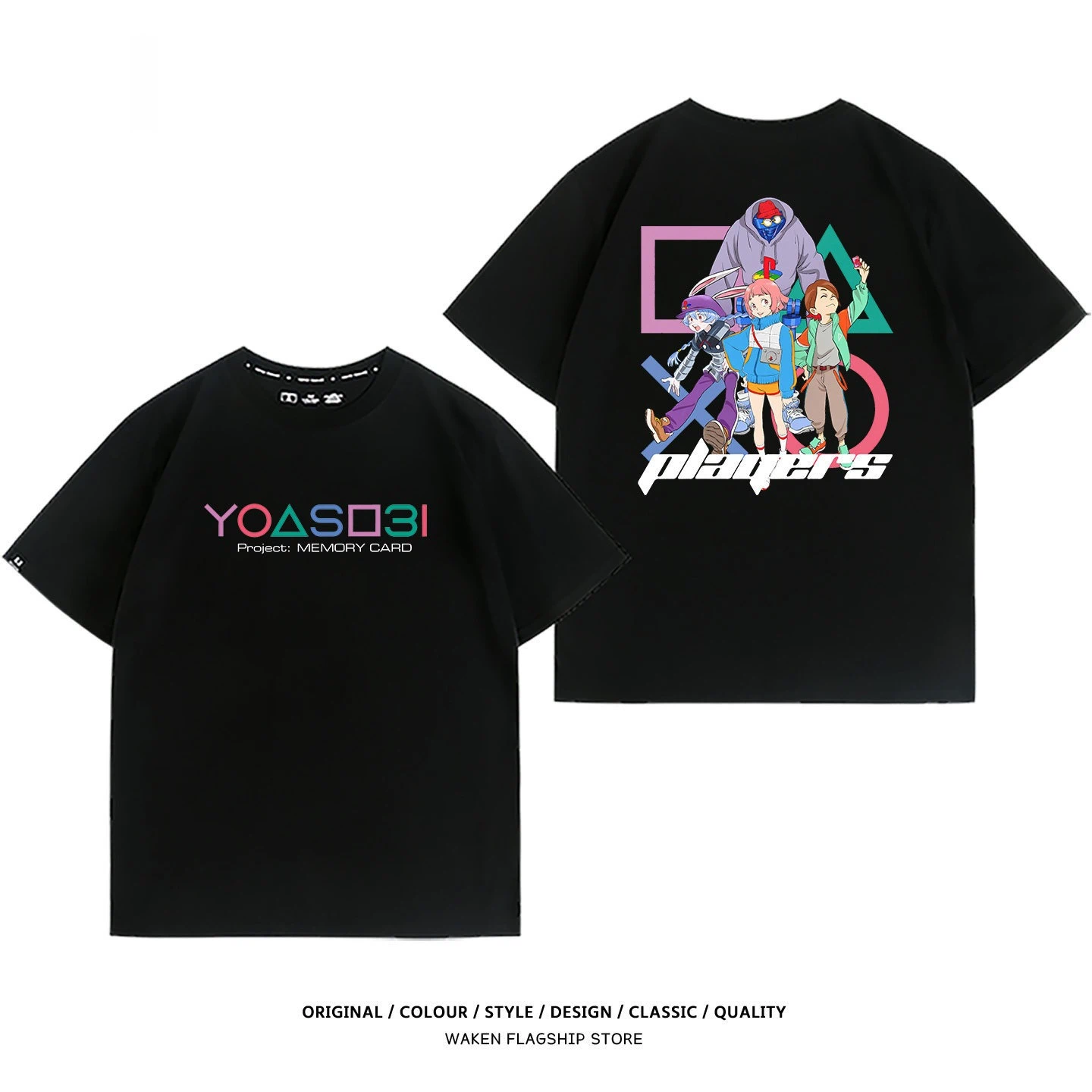 YOASOBI 特別聯動 PlayStation 印花短袖T恤