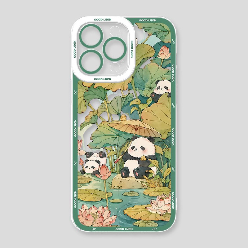 熊貓兔子天使眼透明防摔軟殼-ZUIHANG SHOP