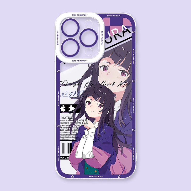 夜晚的水母不會游泳天使眼透明防摔軟殼-ZUIHANG SHOP