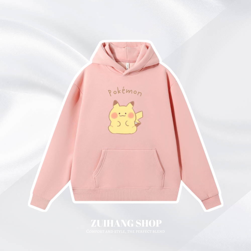 寶可夢Q版新款 親子情侶男女款連帽衛衣-ZUIHANG SHOP