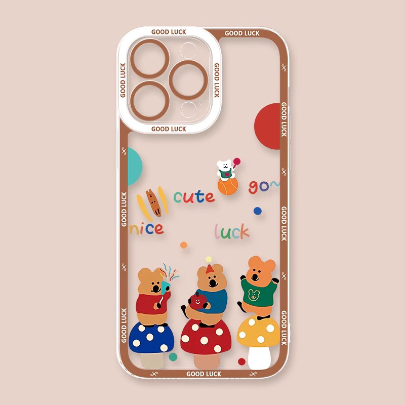 柿子椒熊天使眼透明防摔軟殼-ZUIHANG SHOP