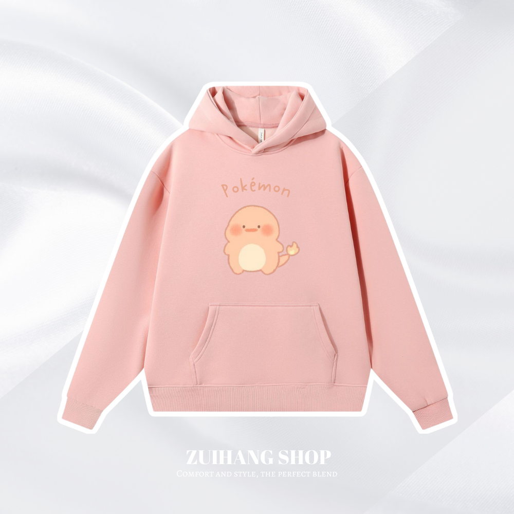 寶可夢Q版新款 親子情侶男女款連帽衛衣-ZUIHANG SHOP