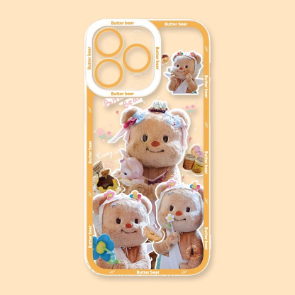 奶油小熊天使眼透明防摔軟殼-ZUIHANG SHOP