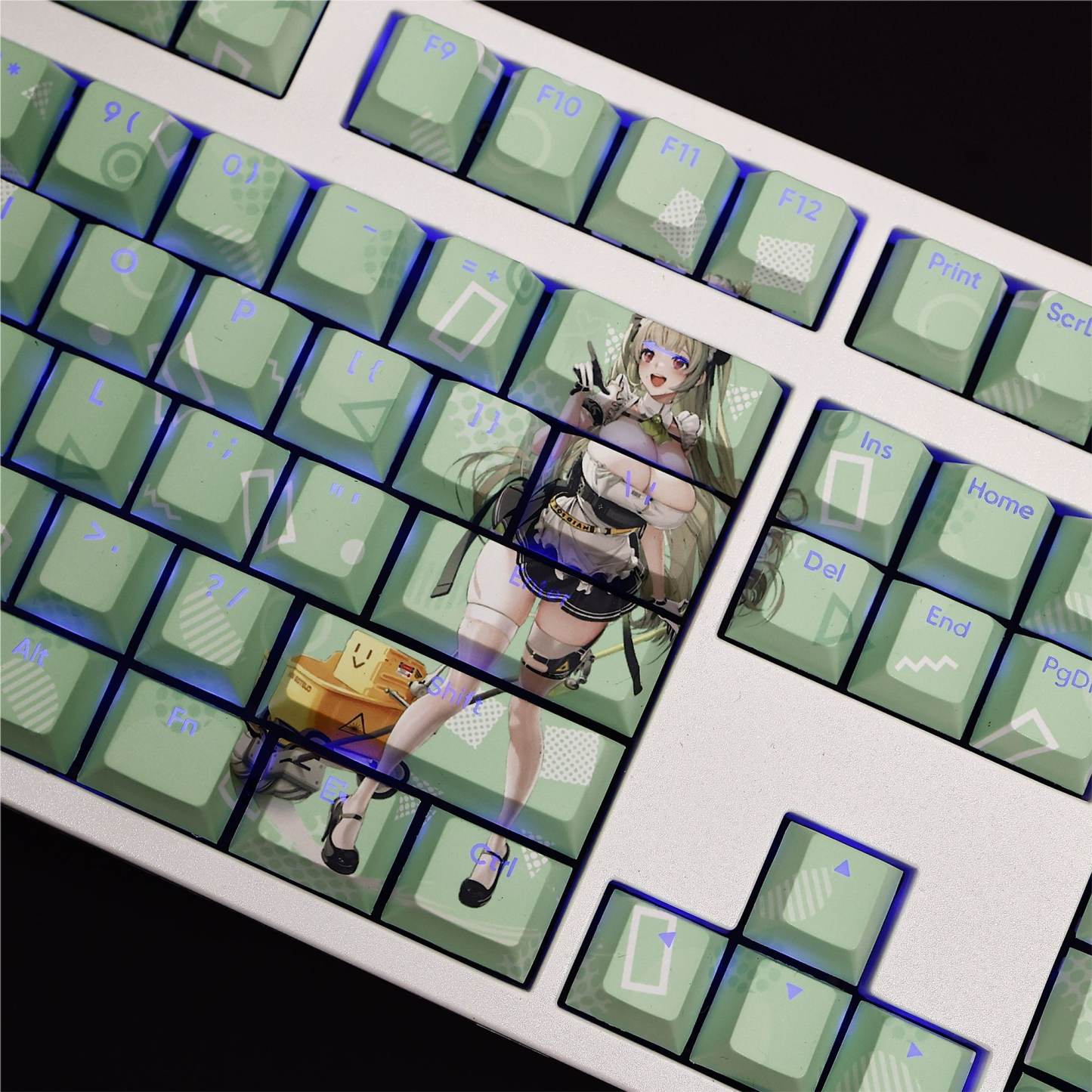 索達透光RGB108鍵標準配列衛星軸鍵帽