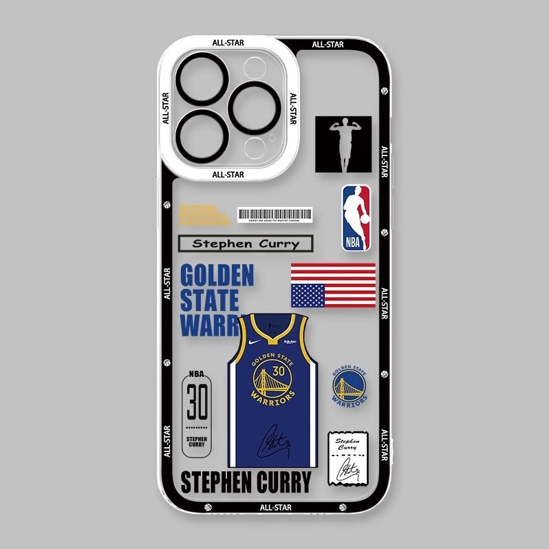 喬丹NBA籃球天使眼透明防摔軟殼