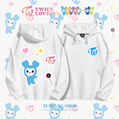 Twicelovely新款 親子情侶男女款連帽衛衣-ZUIHANG SHOP