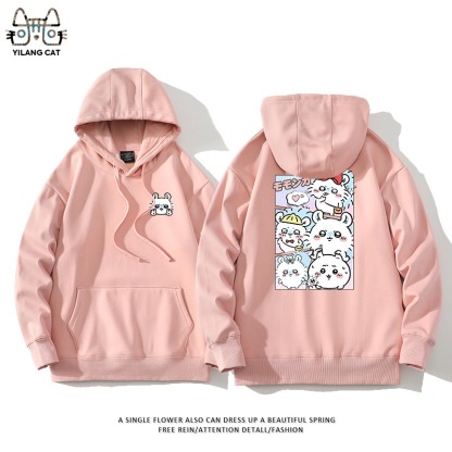 Chiikawa聯名衛衣2025秋冬新款親子情侶裝連帽衛衣