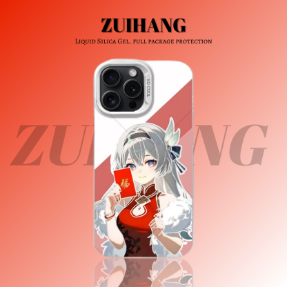 崩壞:星穹鐵道新春彩銀防摔手機殼-ZUIHANG SHOP