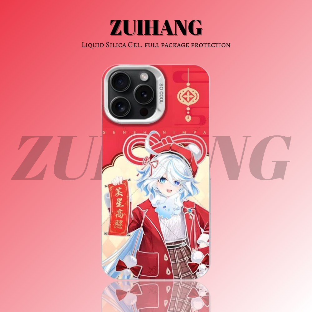 原神彩銀線條漸變防摔手機殼-ZUIHANG SHOP
