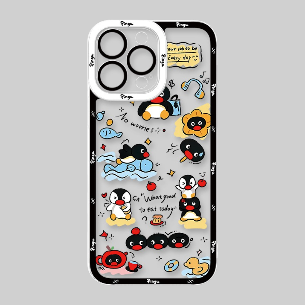 Pingu企鵝天使眼透明防摔軟殼-ZUIHANG SHOP