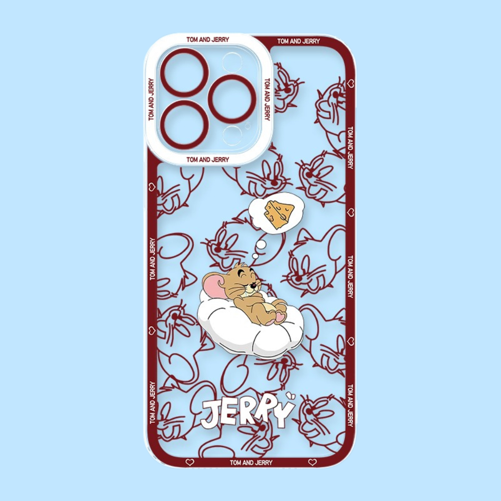 湯姆貓與傑利鼠天使眼透明防摔軟殼-ZUIHANG SHOP