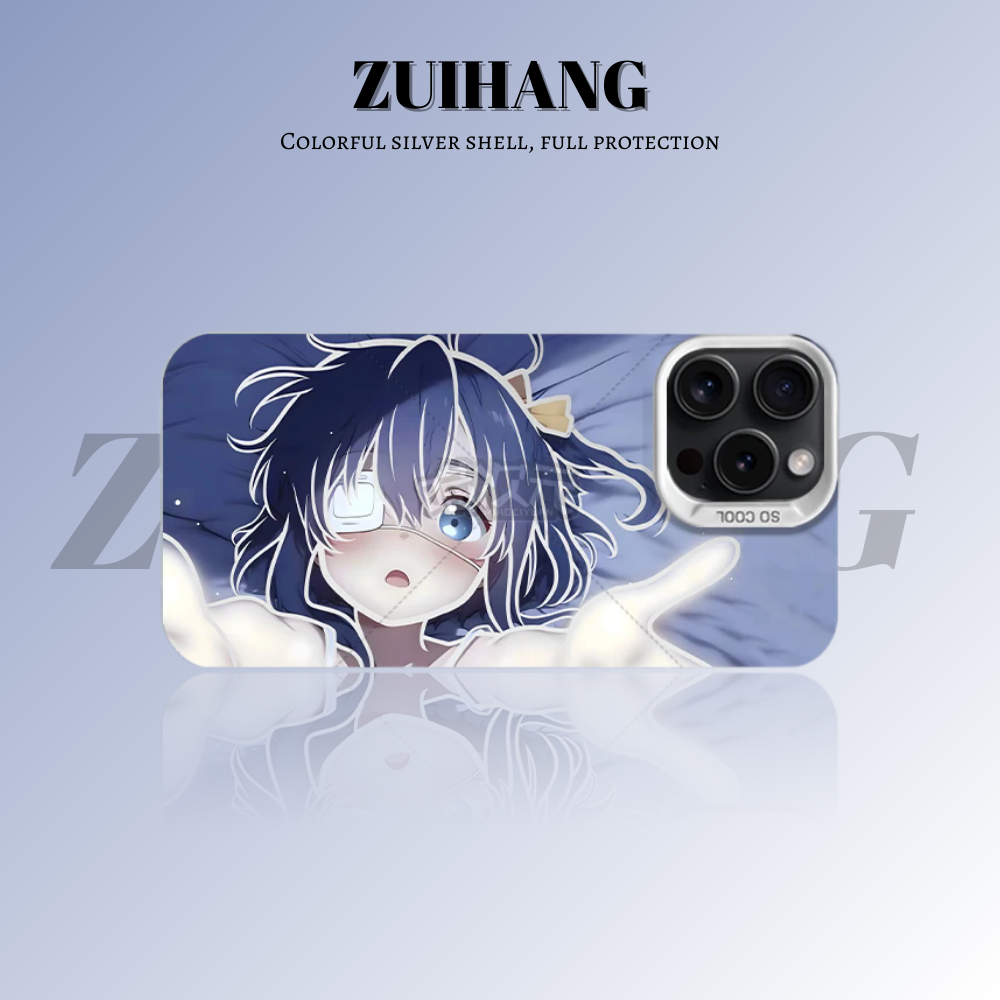 中二病也想談戀愛彩銀線條漸變防摔手機殼-ZUIHANG SHOP