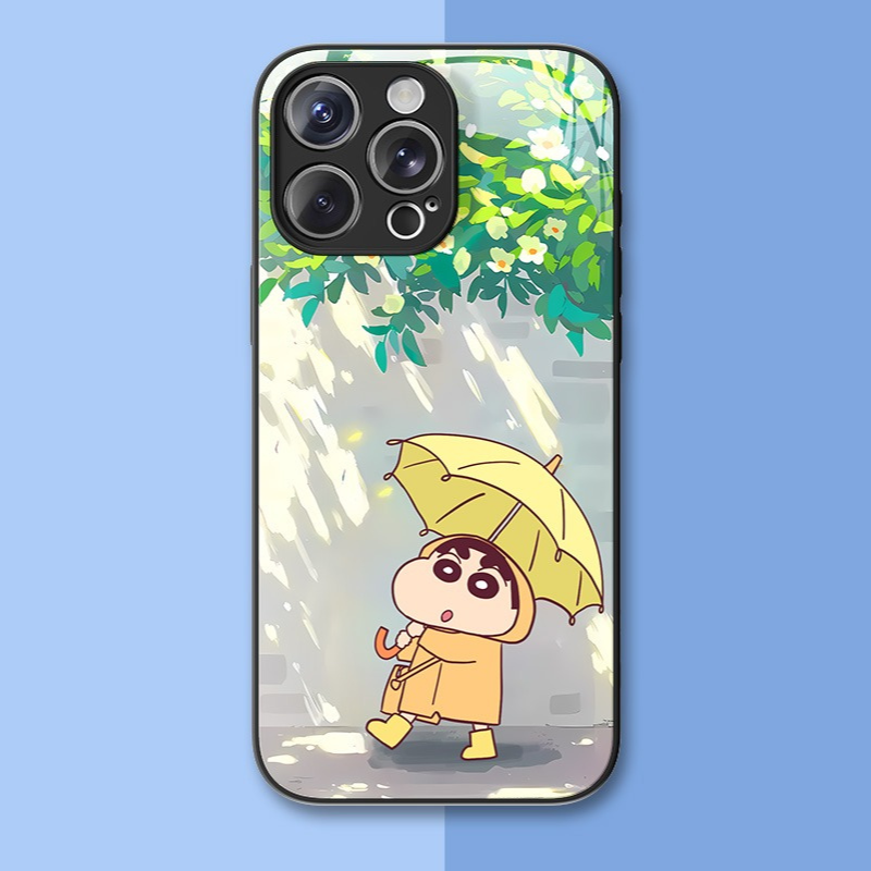 蠟筆小新新款高清全包防摔玻璃殼-ZUIHANG SHOP