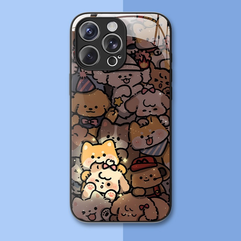 情侶系列新款高清全包防摔玻璃殼-ZUIHANG SHOP