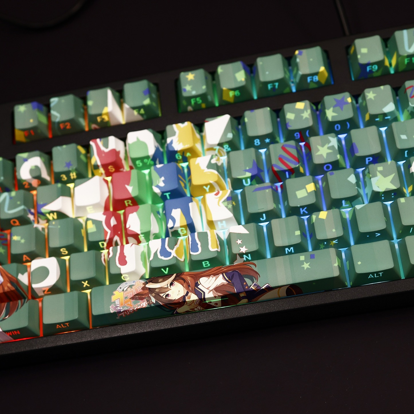 賽馬娘皇帝透光RGB108鍵標準配列衛星軸鍵帽-ZUIHANG SHOP