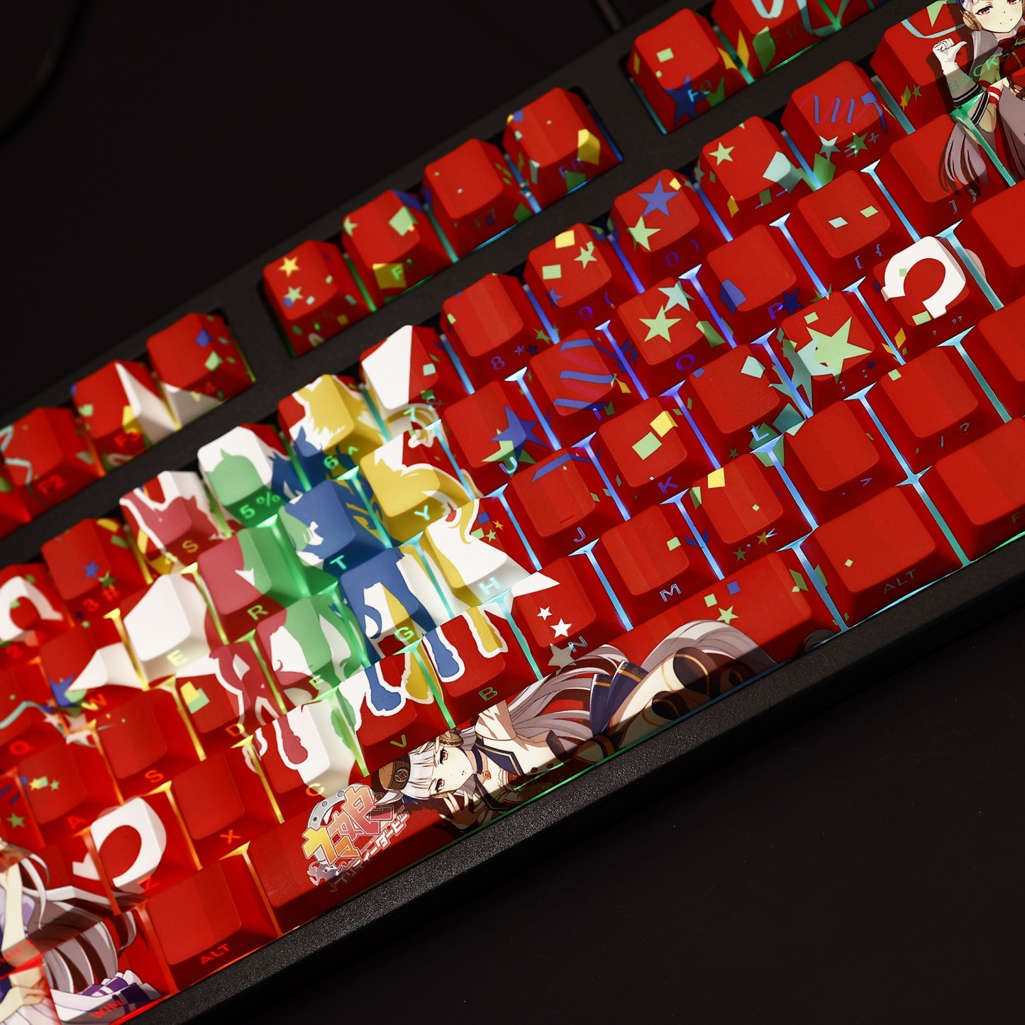 黃金船賽馬娘透光RGB108鍵標準配列衛星軸鍵帽-ZUIHANG SHOP