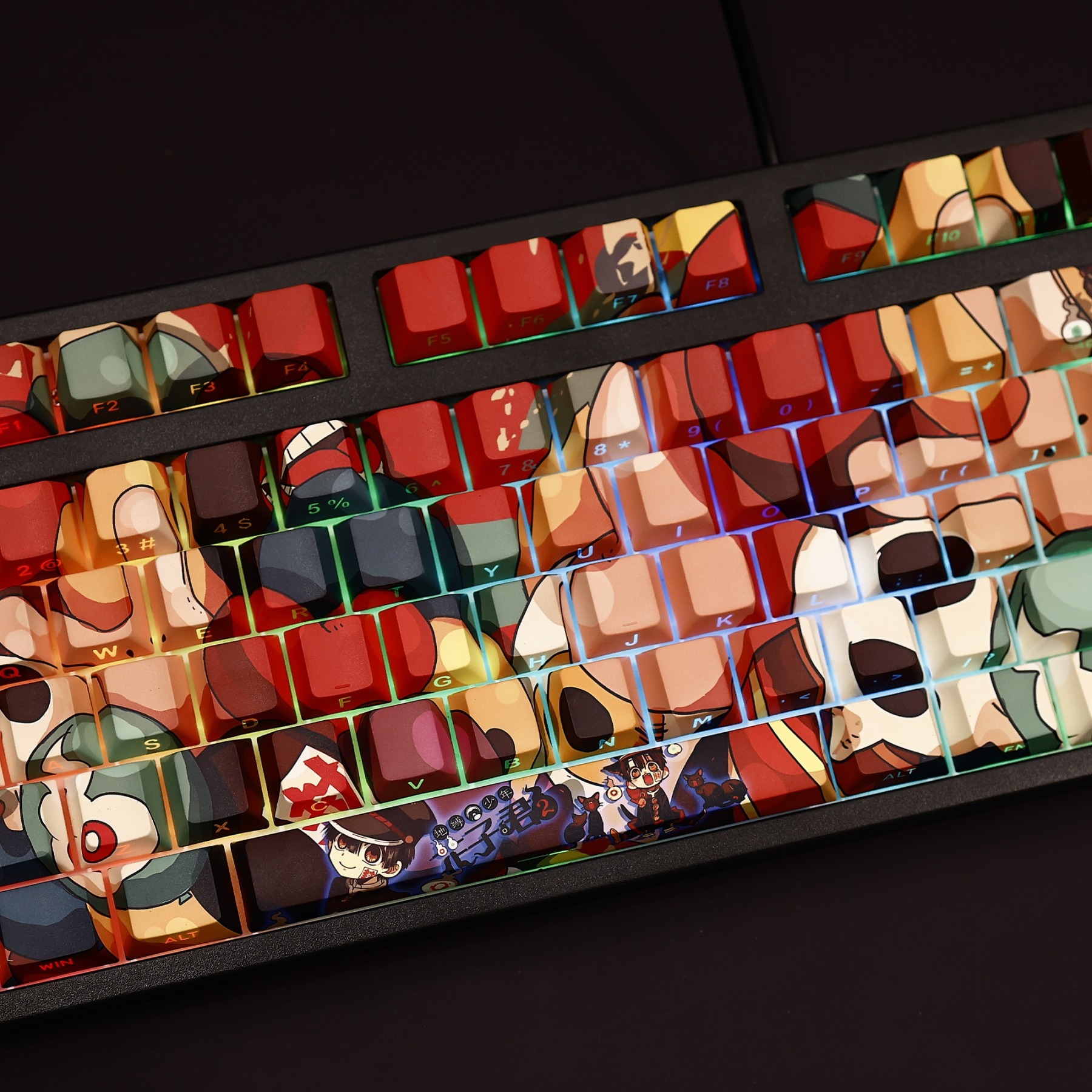 地縛少年花子君透光RGB108鍵標準配列衛星軸鍵帽-ZUIHANG SHOP