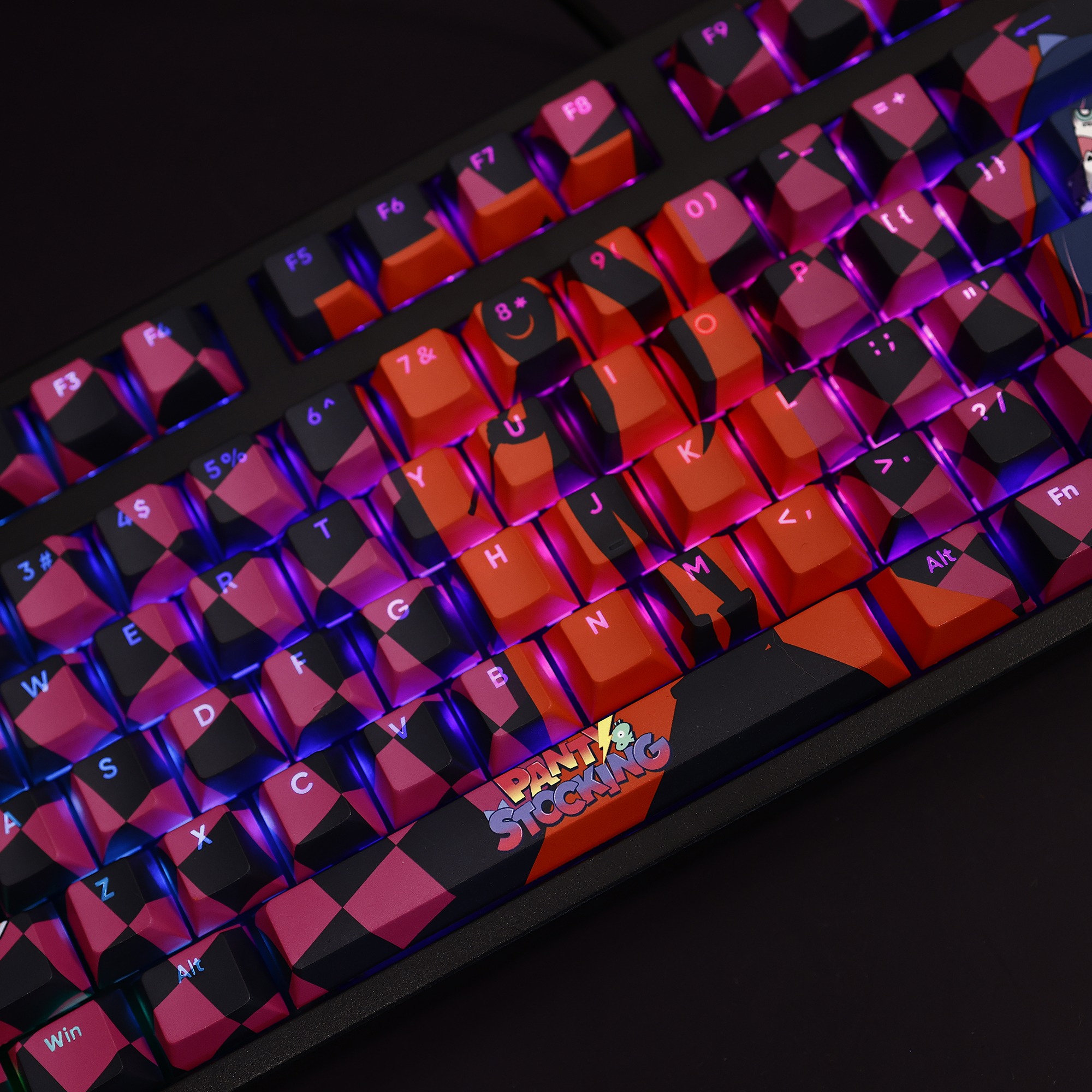 吊帶襪天使透光RGB108鍵標準配列衛星軸鍵帽-ZUIHANG SHOP