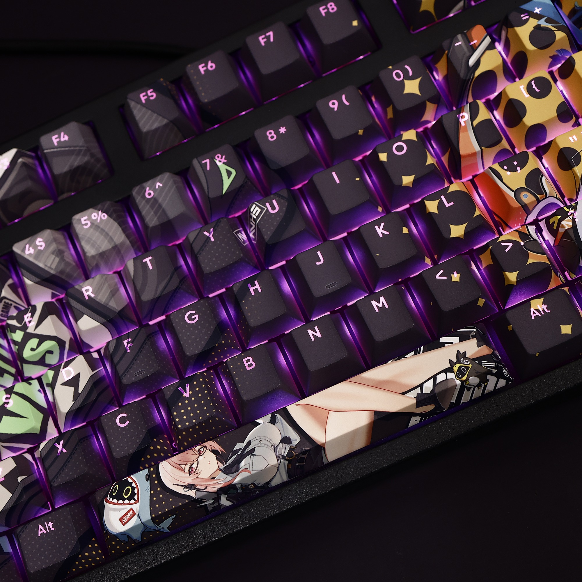 月城柳透光RGB108鍵標準配列衛星軸鍵帽-ZUIHANG SHOP