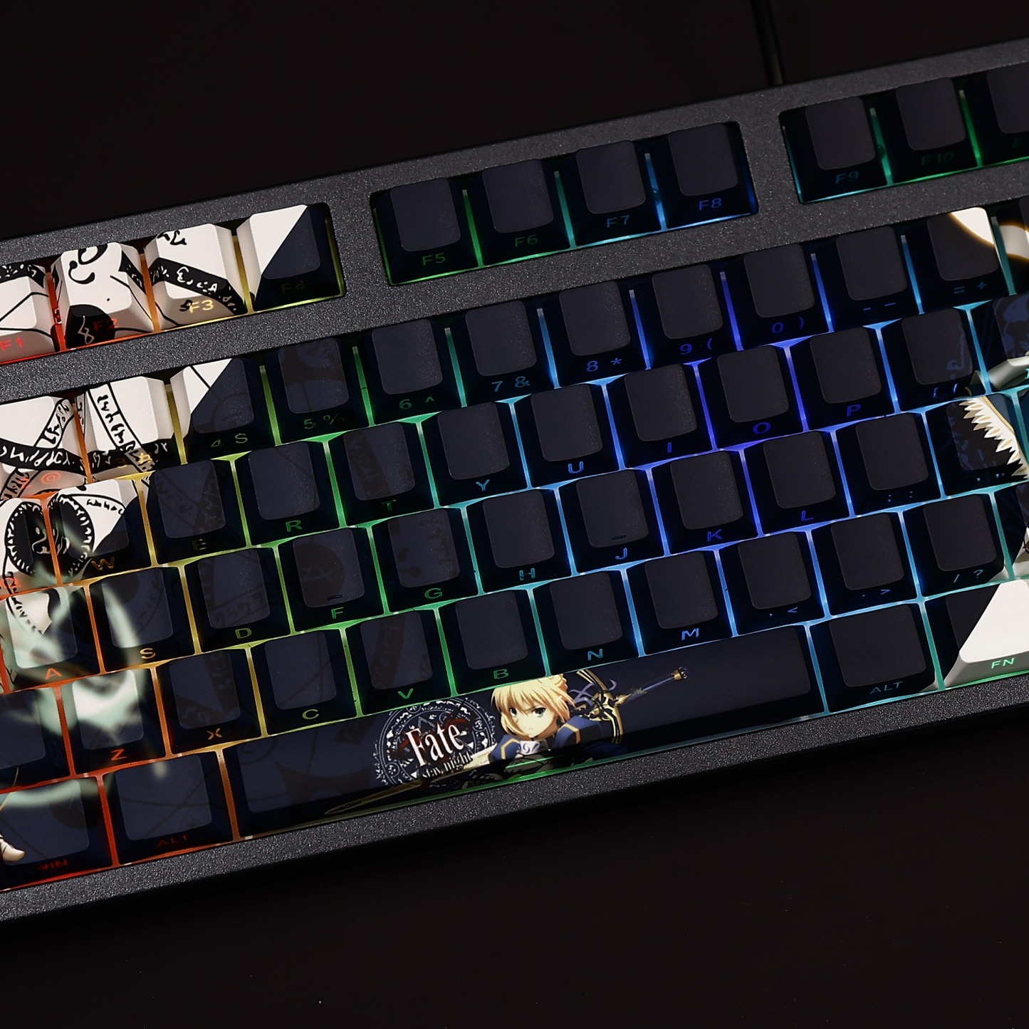 Saber透光RGB108鍵標準配列衛星軸鍵帽-ZUIHANG SHOP
