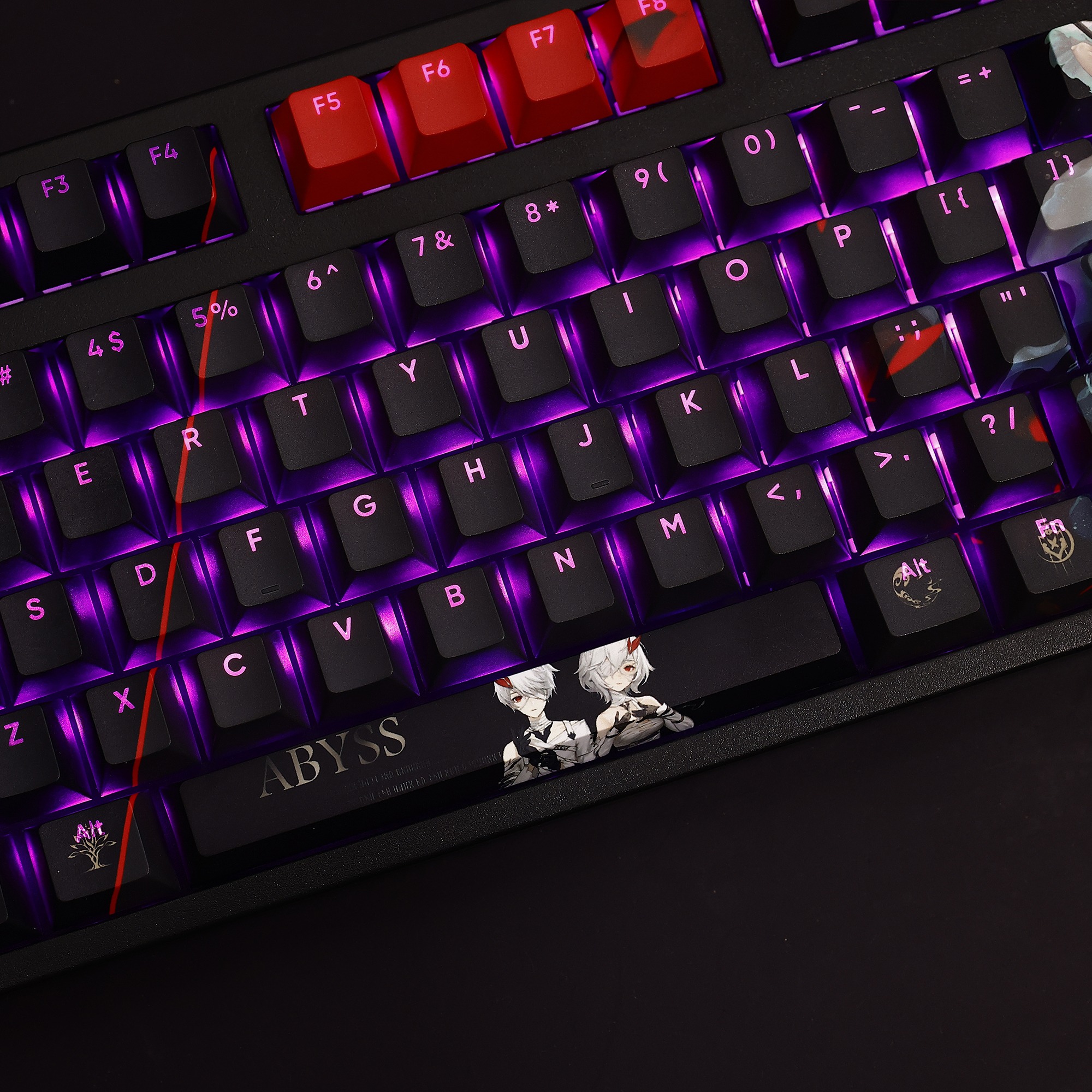 二重螺旋透光RGB108鍵標準配列衛星軸鍵帽-ZUIHANG SHOP