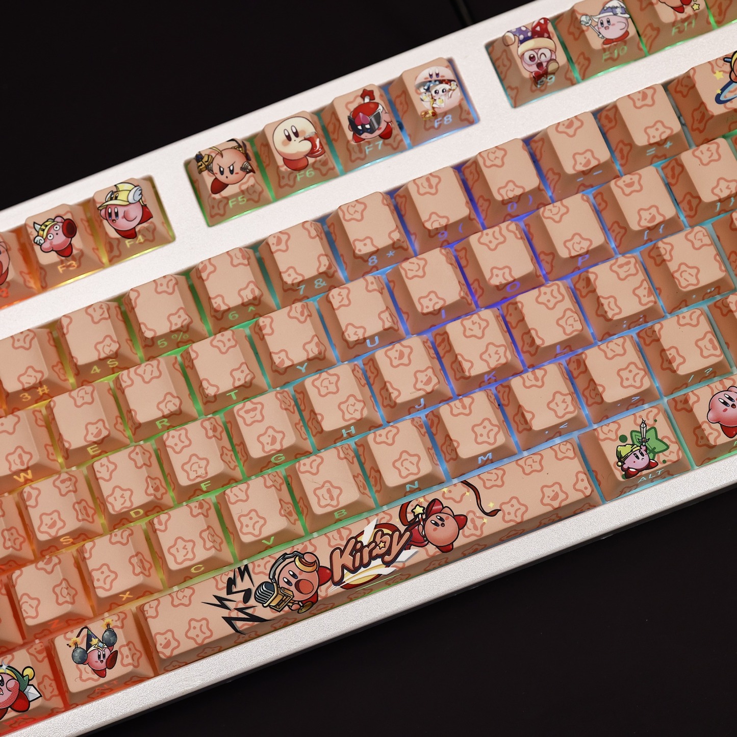 星之卡比透光RGB108鍵標準配列衛星軸鍵帽-ZUIHANG SHOP