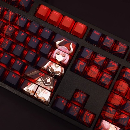 阿烏拉透光RGB108鍵標準配列衛星軸鍵帽