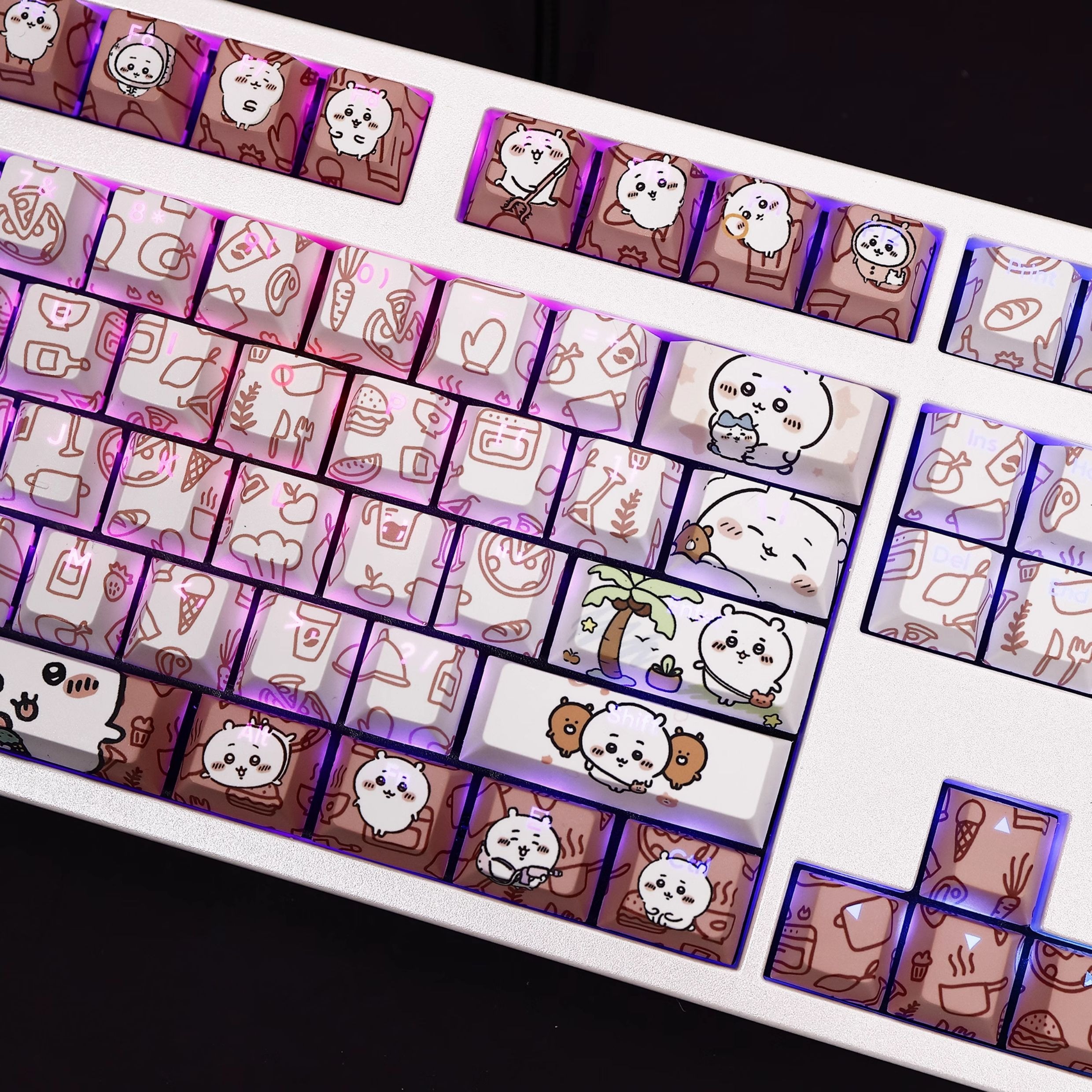 Chiikawa透光RGB108鍵標準配列衛星軸鍵帽-ZUIHANG SHOP