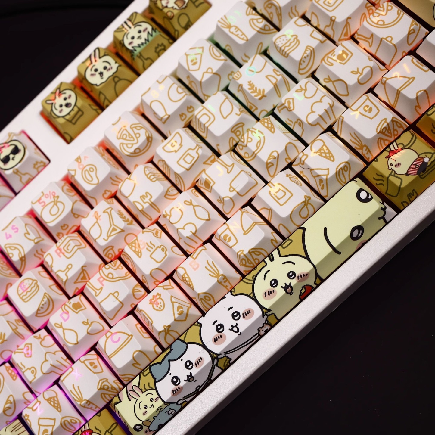 Chiikawa透光RGB108鍵標準配列衛星軸鍵帽-ZUIHANG SHOP