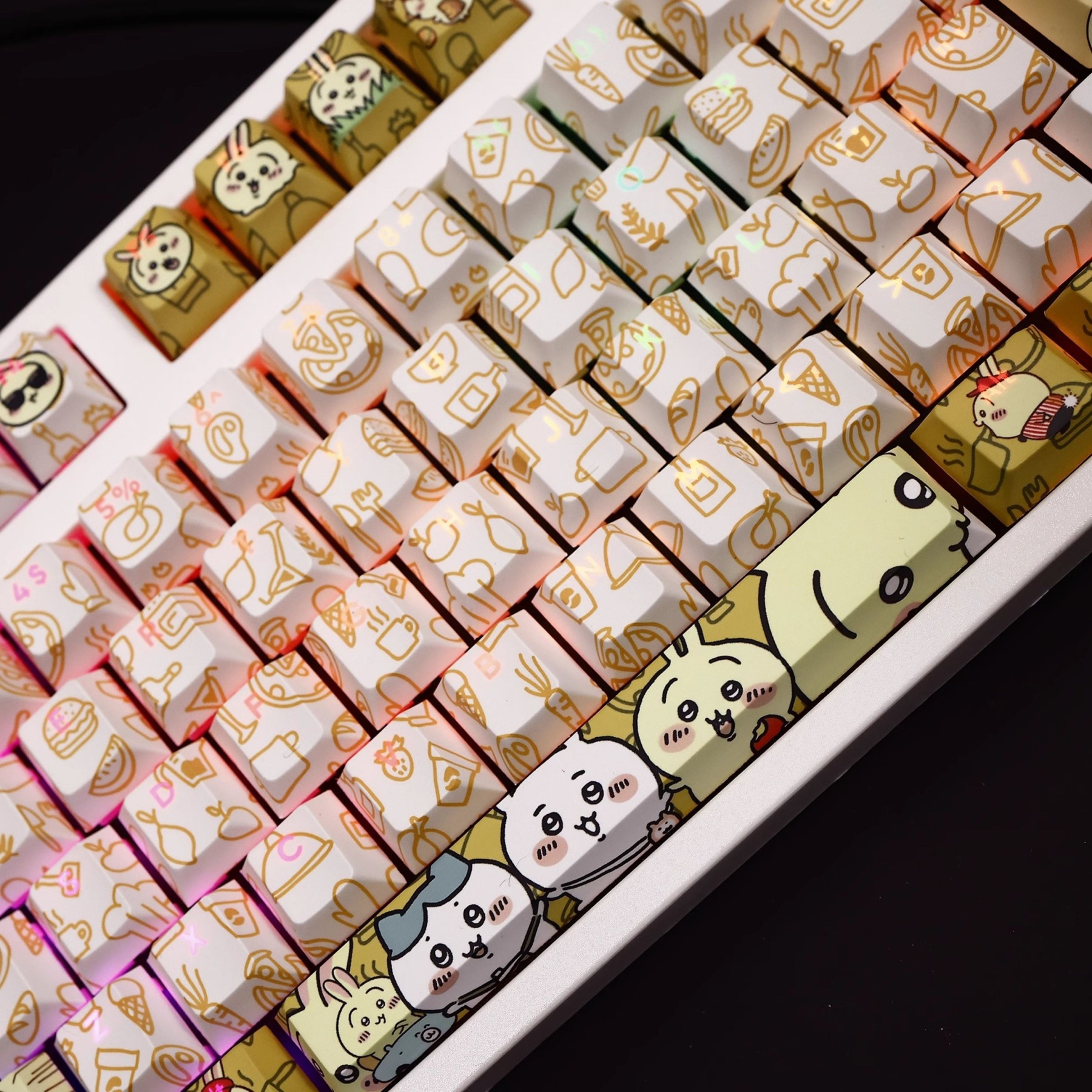 Chiikawa透光RGB108鍵標準配列衛星軸鍵帽-ZUIHANG SHOP