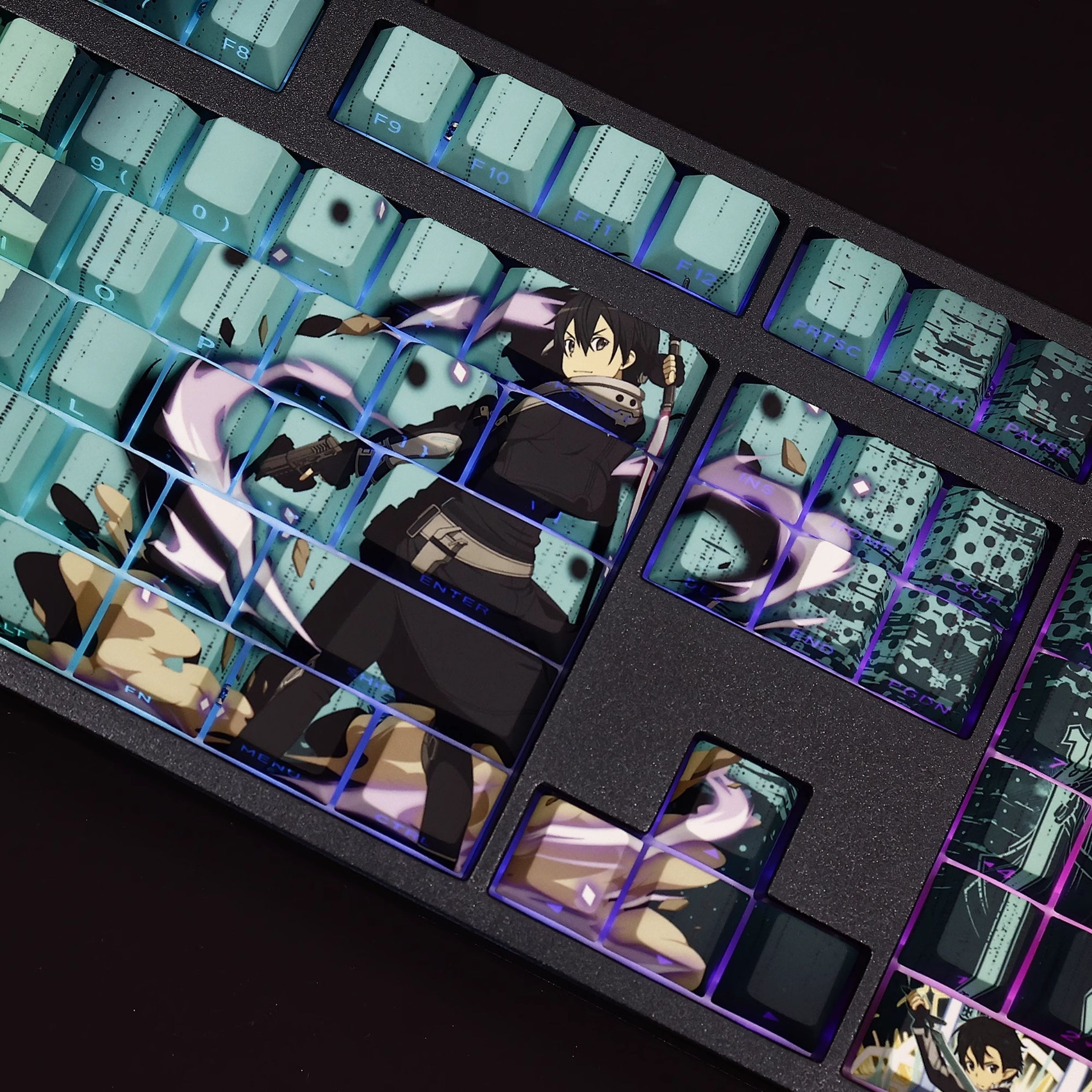 桐人透光RGB108鍵標準配列衛星軸鍵帽-ZUIHANG SHOP