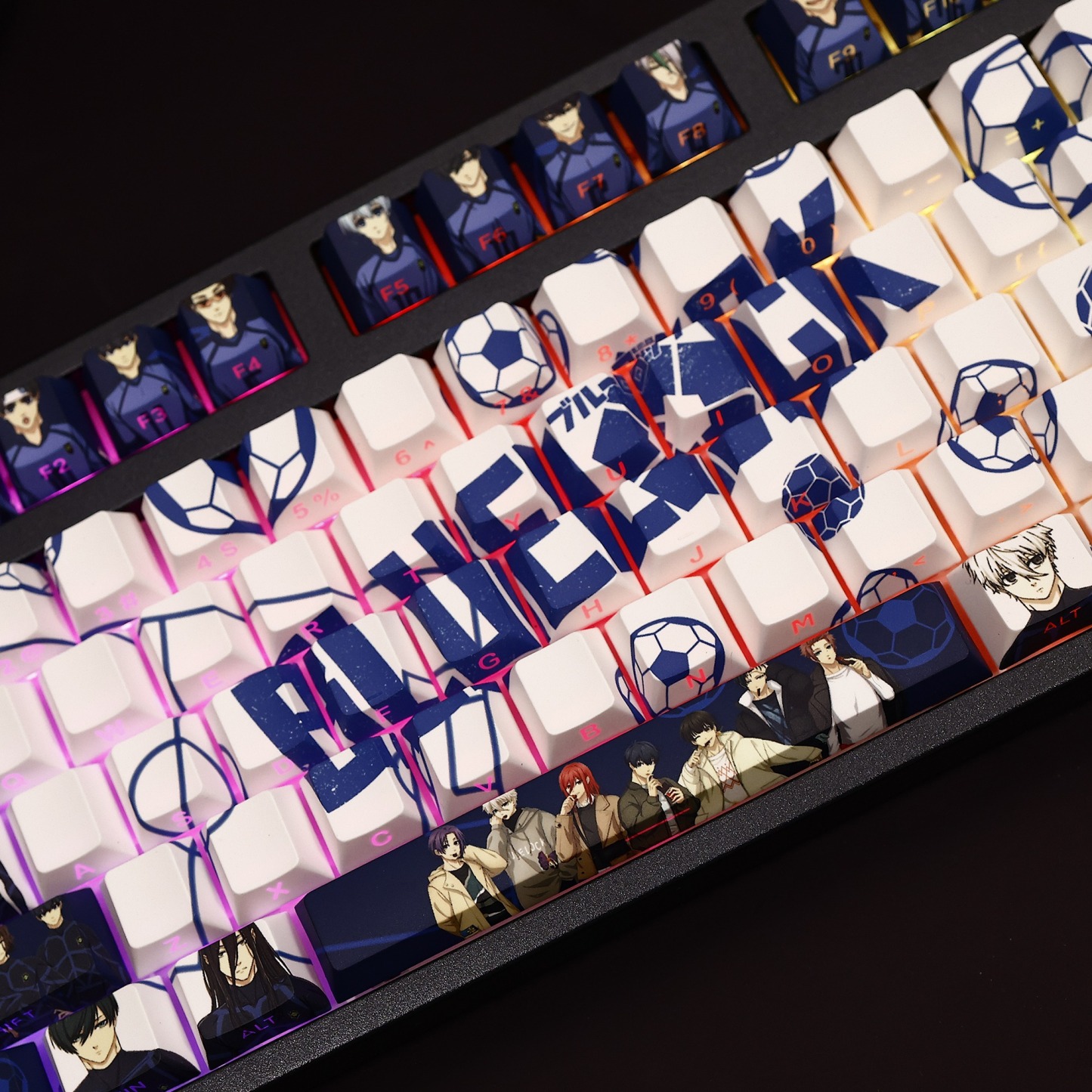 藍色監獄透光RGB108鍵標準配列衛星軸鍵帽-ZUIHANG SHOP