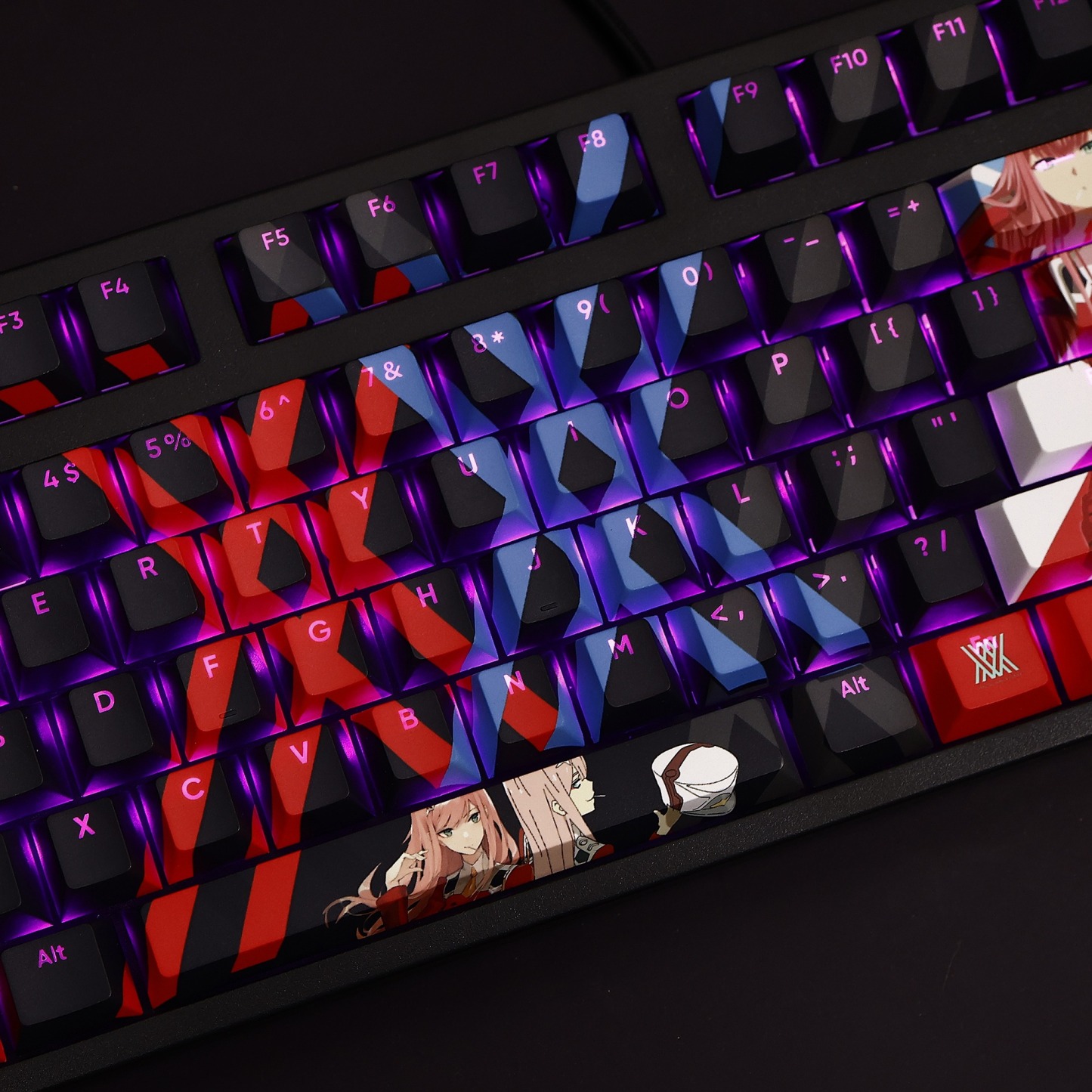 DARLING in the FRANXX 透光RGB108鍵標準配列衛星軸鍵帽-ZUIHANG SHOP