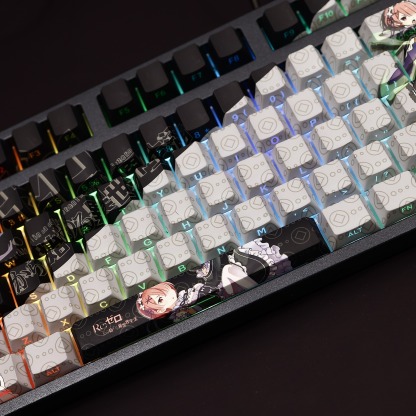 拉姆透光RGB108鍵標準配列衛星軸鍵帽