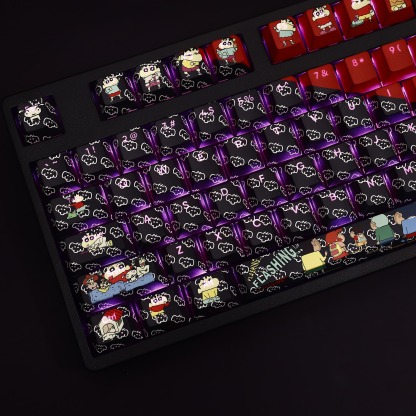 蠟筆小新透光RGB108鍵標準配列衛星軸鍵帽-ZUIHANG SHOP