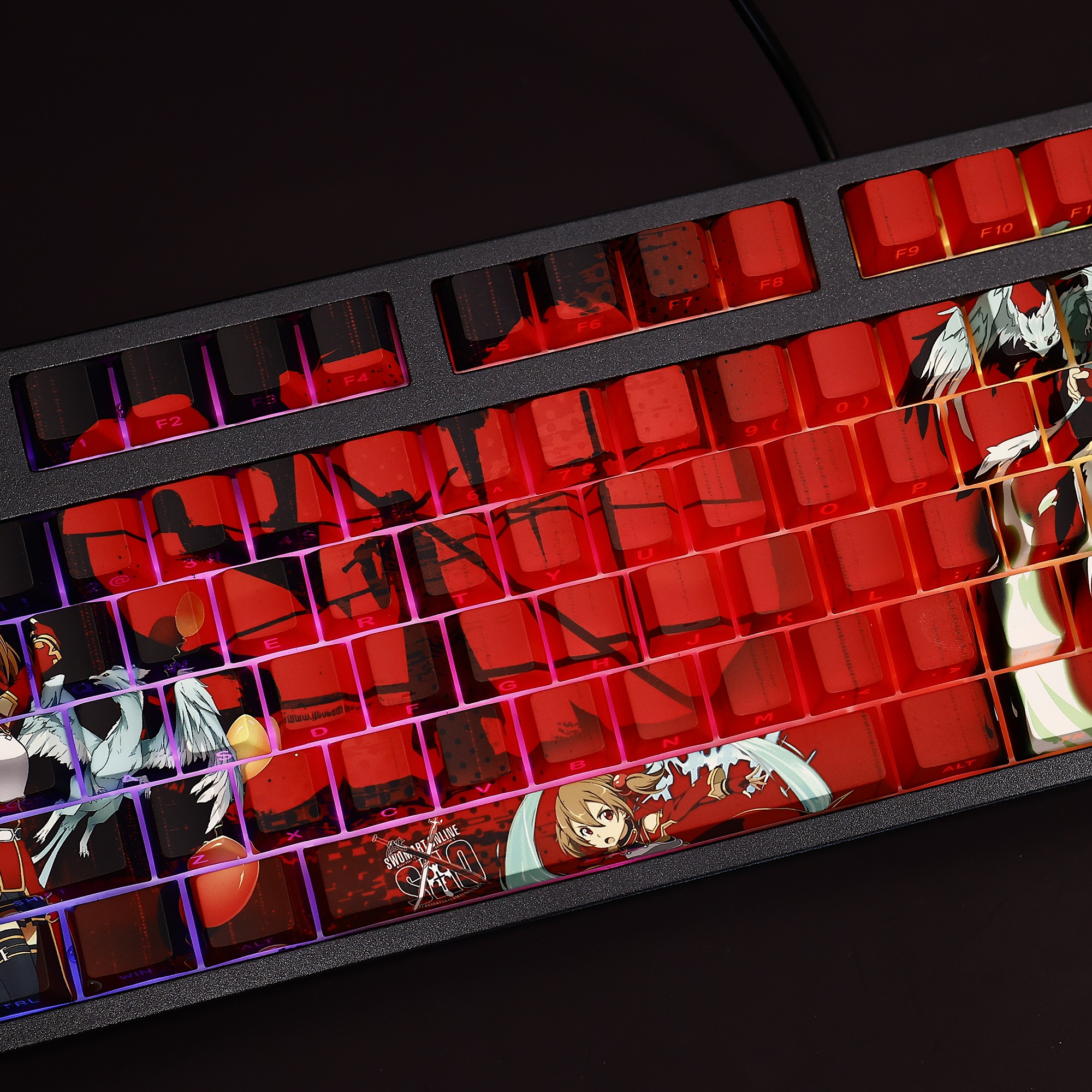 西莉卡透光RGB108鍵標準配列衛星軸鍵帽-ZUIHANG SHOP