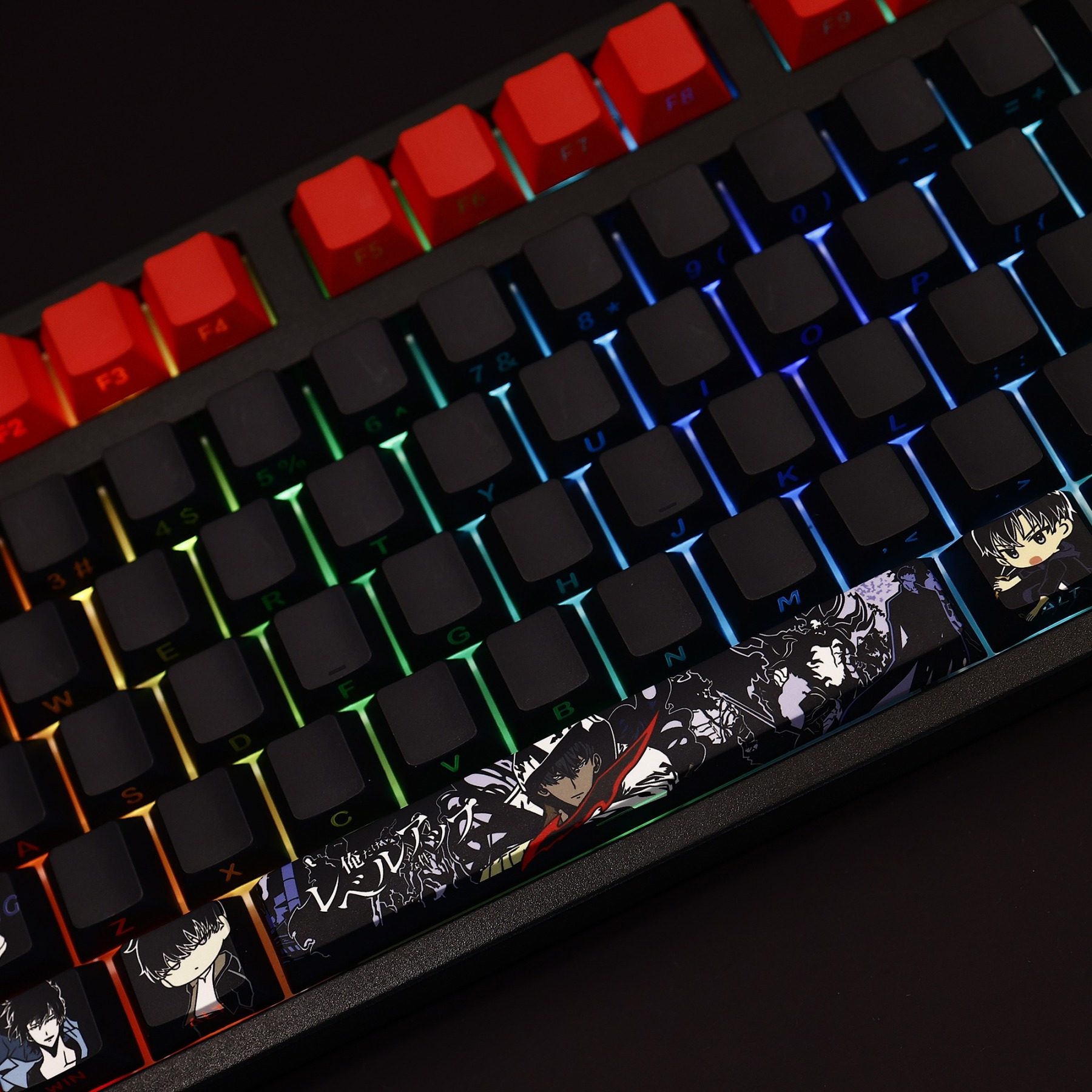 我獨自升級透光RGB108鍵標準配列衛星軸鍵帽