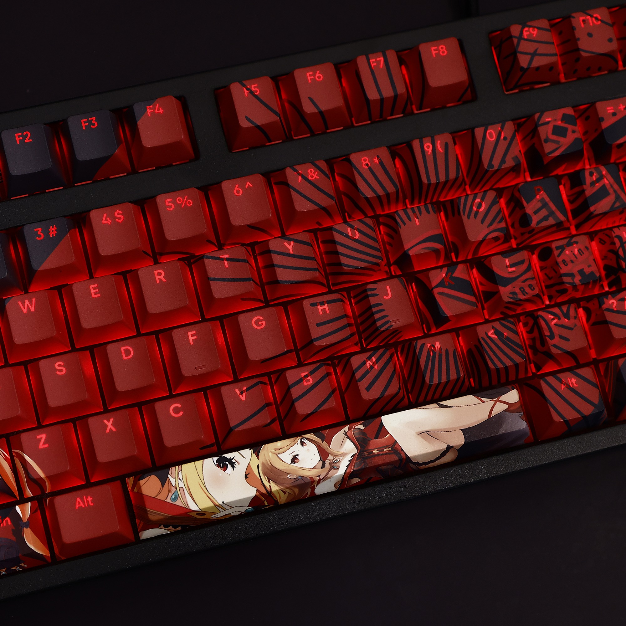 普莉希拉·跋利耶爾透光RGB108鍵標準配列衛星軸鍵帽-ZUIHANG SHOP