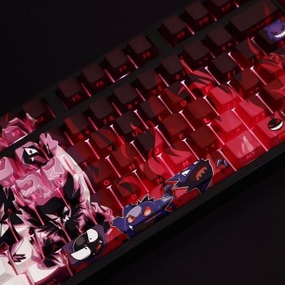耿鬼透光RGB108鍵標準配列衛星軸鍵帽