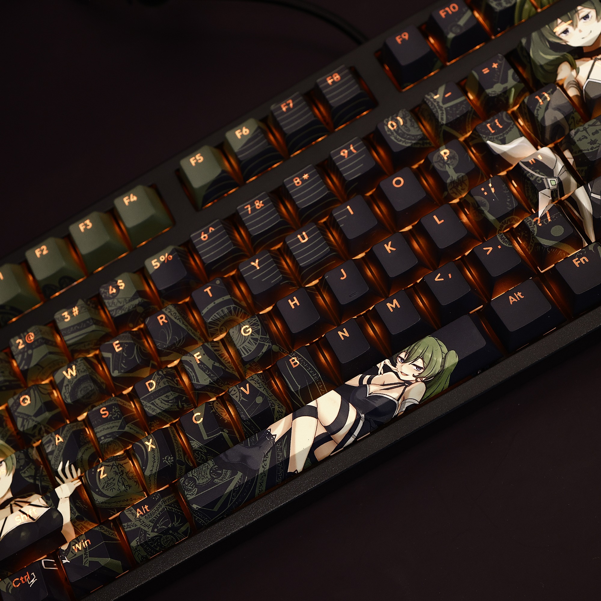 尤貝爾透光RGB108鍵標準配列衛星軸鍵帽-ZUIHANG SHOP