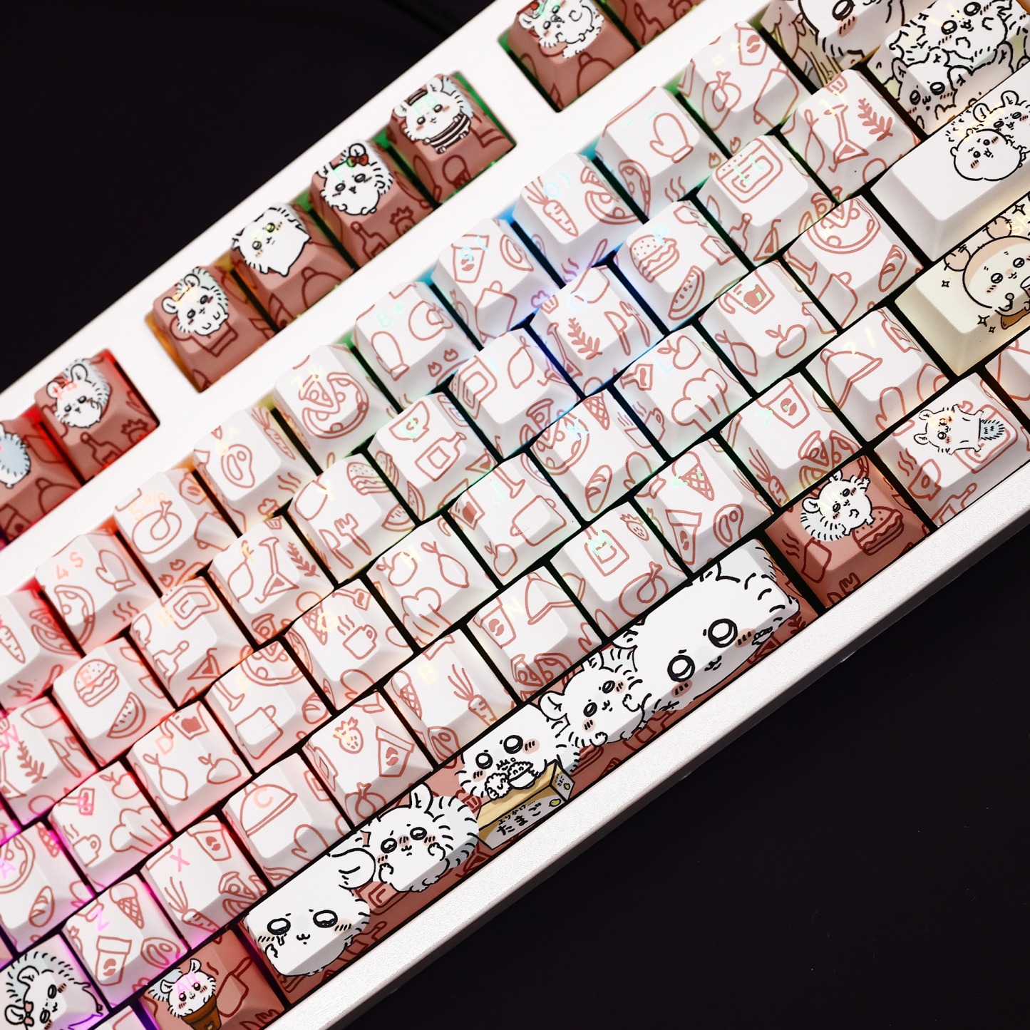 Chiikawa透光RGB108鍵標準配列衛星軸鍵帽-ZUIHANG SHOP