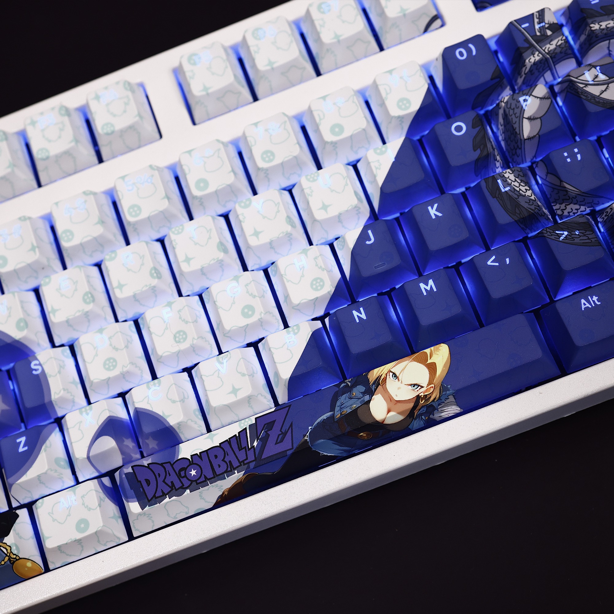 人造人18號透光RGB108鍵標準配列衛星軸鍵帽-ZUIHANG SHOP