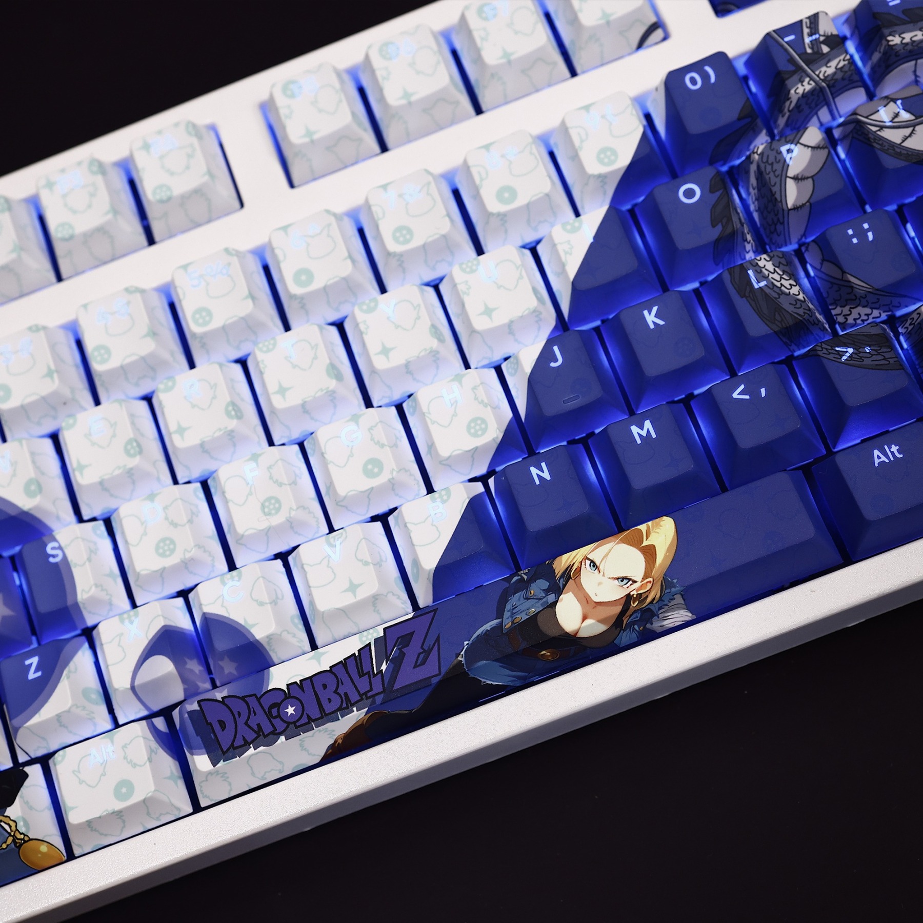 人造人18號透光RGB108鍵標準配列衛星軸鍵帽-ZUIHANG SHOP