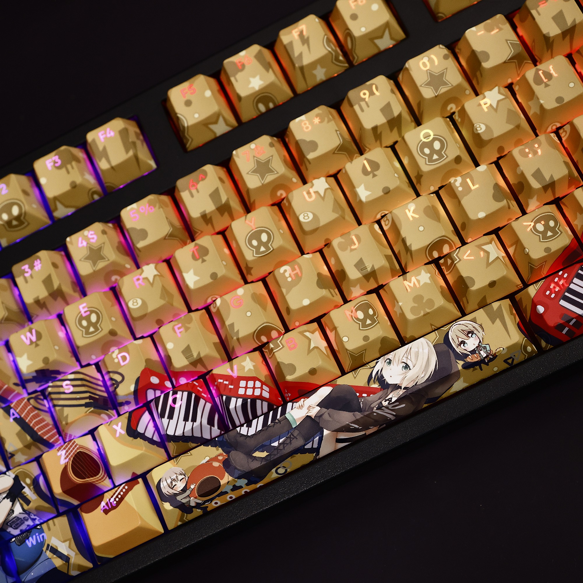 青葉摩卡透光RGB108鍵標準配列衛星軸鍵帽-ZUIHANG SHOP