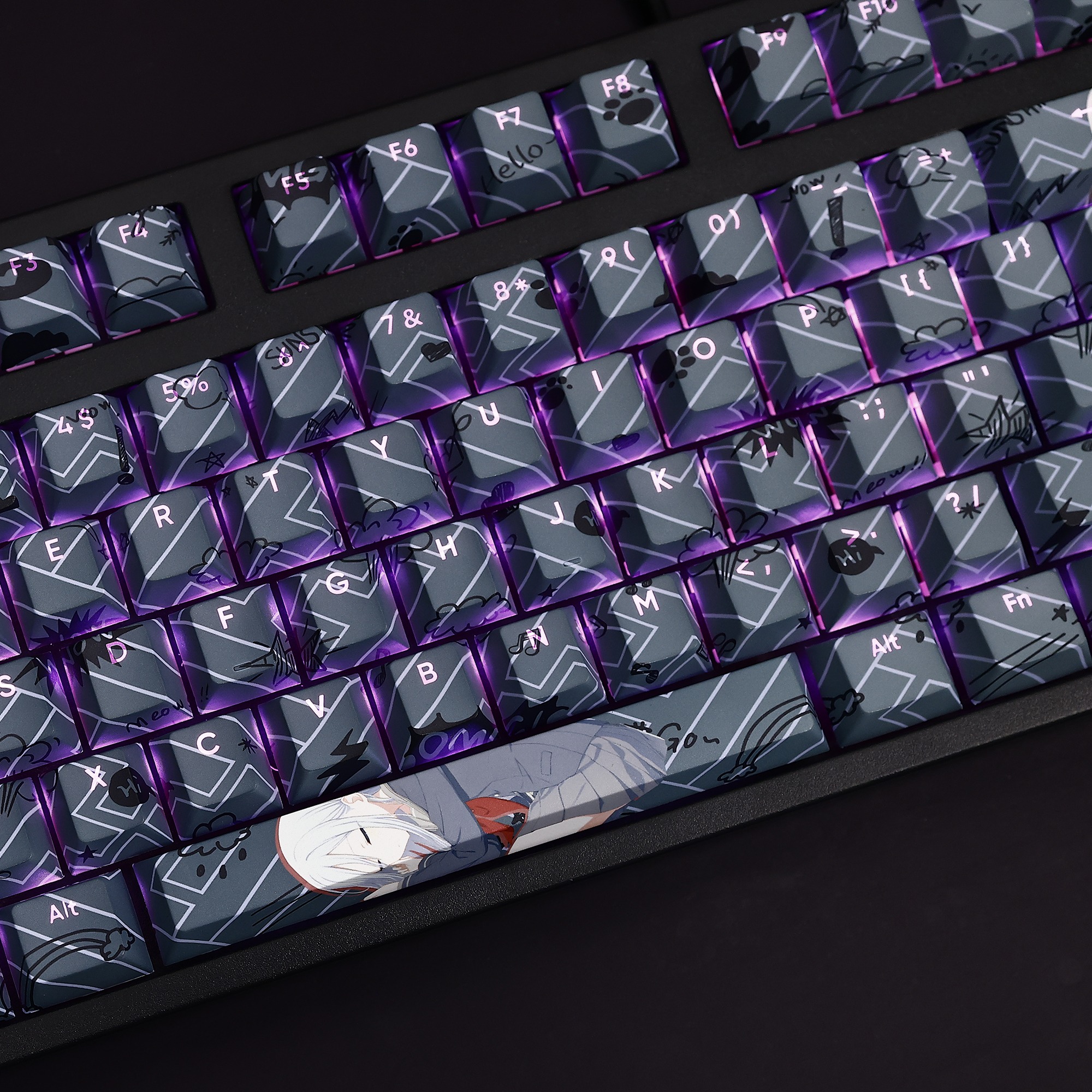 宵崎奏透光RGB108鍵標準配列衛星軸鍵帽-ZUIHANG SHOP