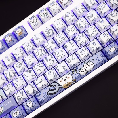 Chiikawa透光RGB108鍵標準配列衛星軸鍵帽-ZUIHANG SHOP