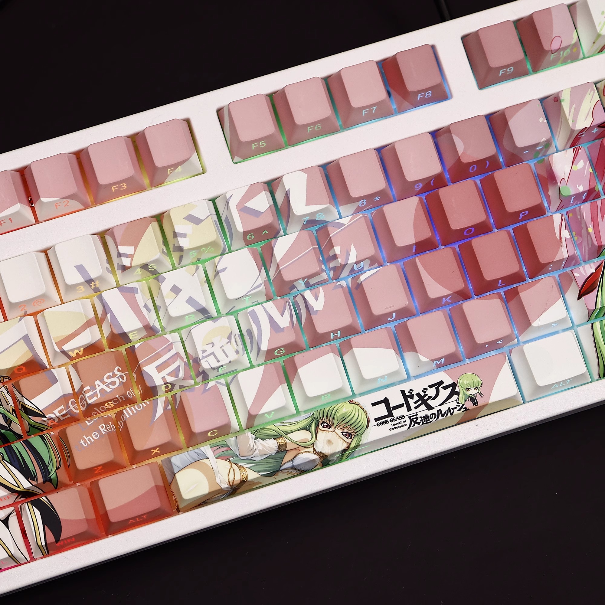 反叛的魯路修C.C.透光RGB108鍵標準配列衛星軸鍵帽-ZUIHANG SHOP