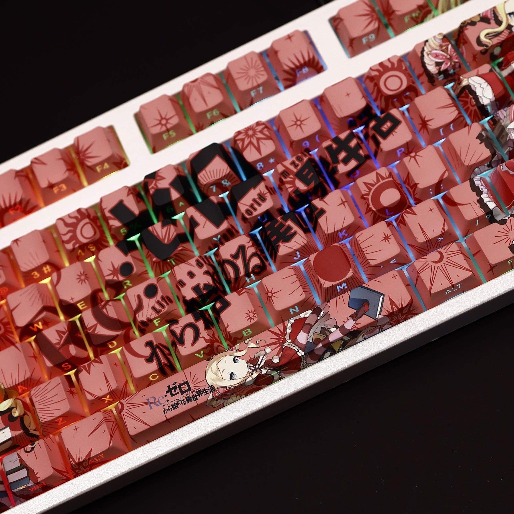 碧翠絲透光RGB108鍵標準配列衛星軸鍵帽